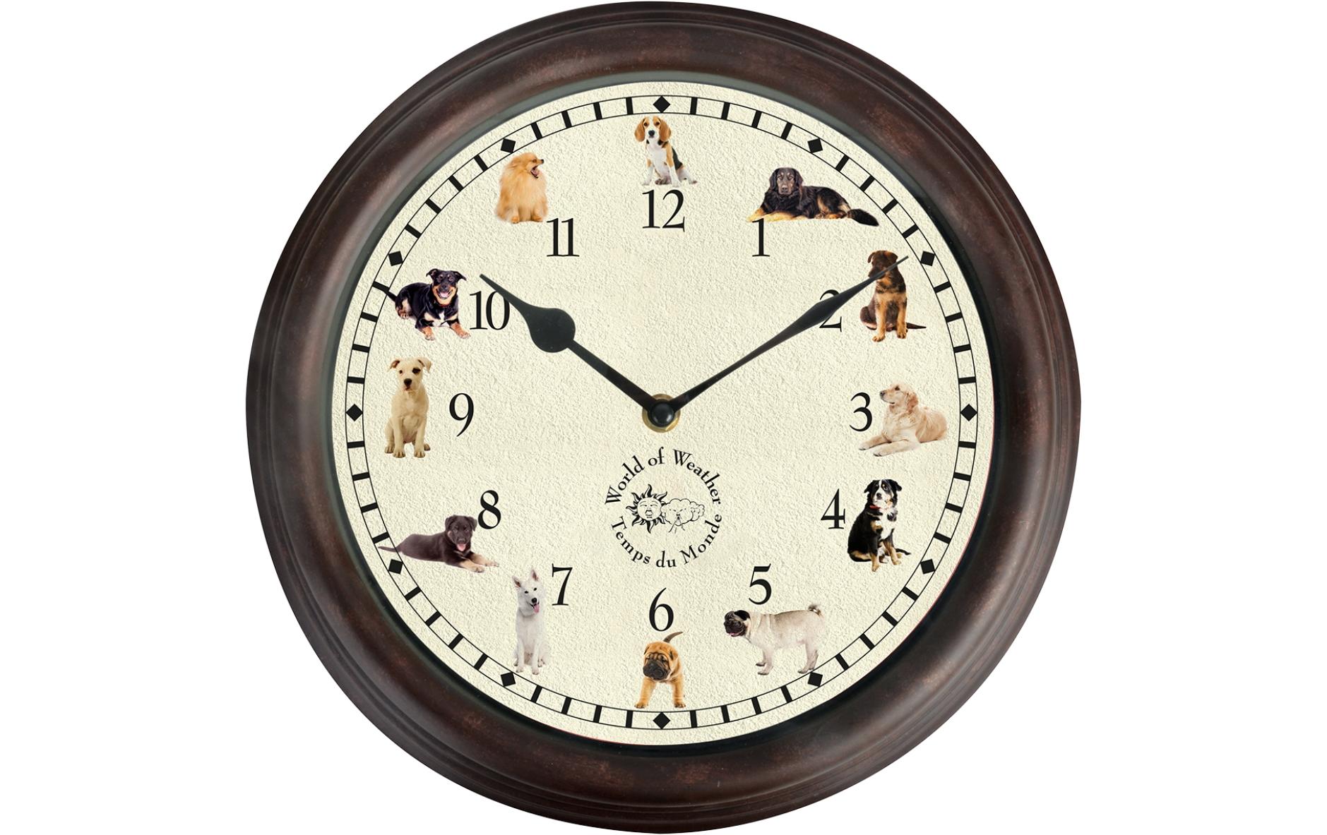 esschert design Wanduhr »Design Gartenuhr, Hundegeräusche« esschert design Wanduhr »Design Gartenuhr, Hundegeräusche« von esschert design