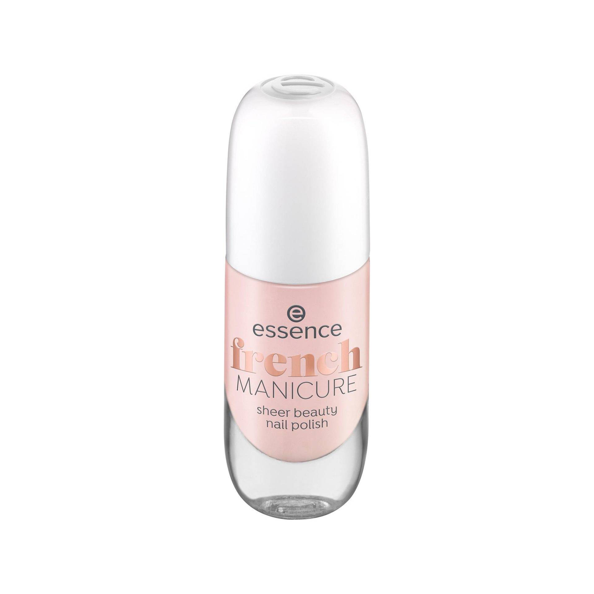 French Manicure Sheer Beauty Nail Polish Damen peach please! 8ml von essence