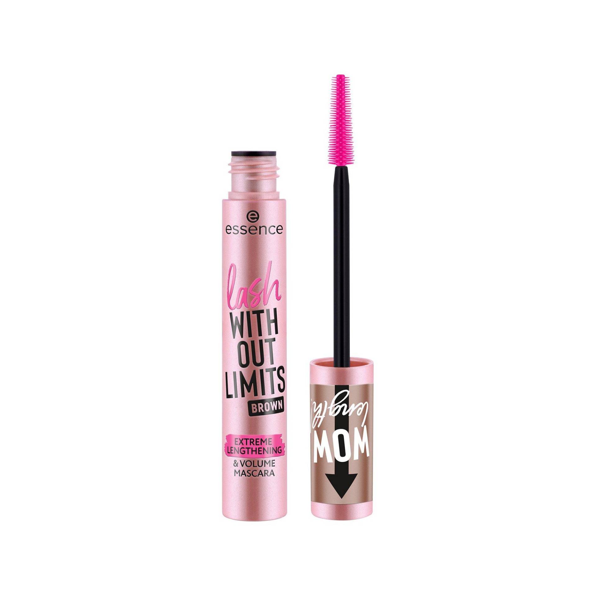 Lash Without Limits Brown Extreme Lengthening & Volume Mascara Damen Braun 13ml von essence