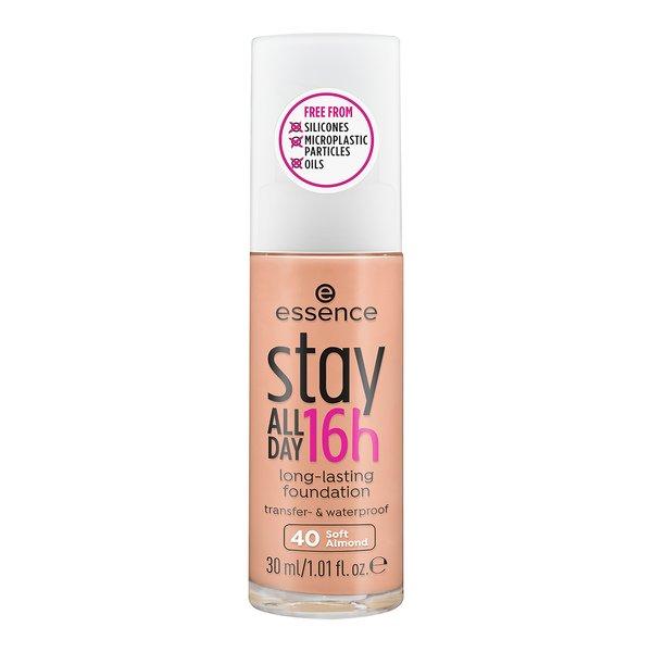 Stay All Day 16h Long-lasting Foundation Damen Soft Almond 30ml von essence