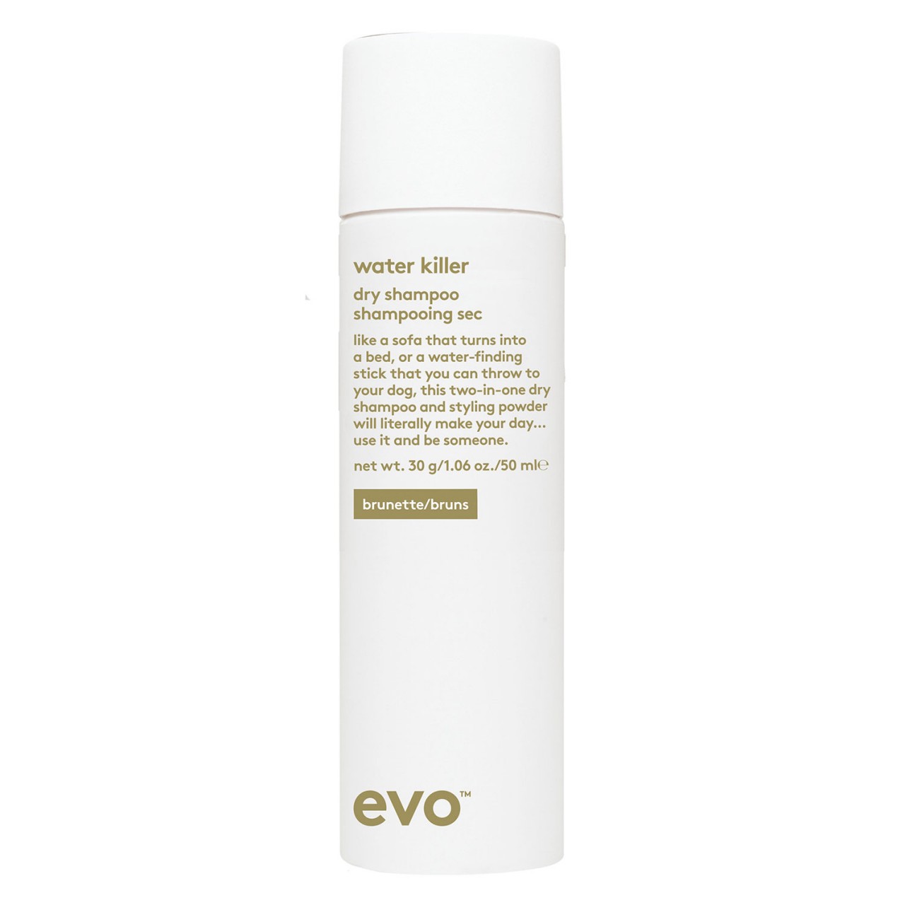 evo style - water killer dry shampoo brunette von evo