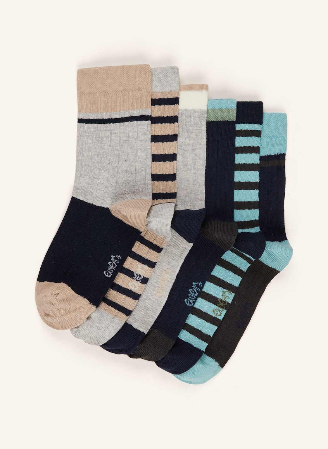 Ewers Collection 6er-Pack Socken beige von ewers COLLECTION