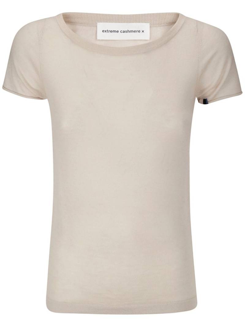 extreme cashmere Boat neck t-shirt - Neutrals von extreme cashmere