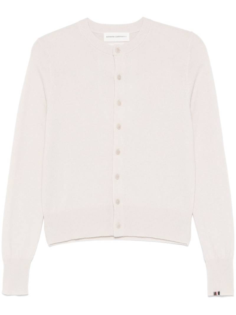 extreme cashmere Little 2 cardigan - White von extreme cashmere