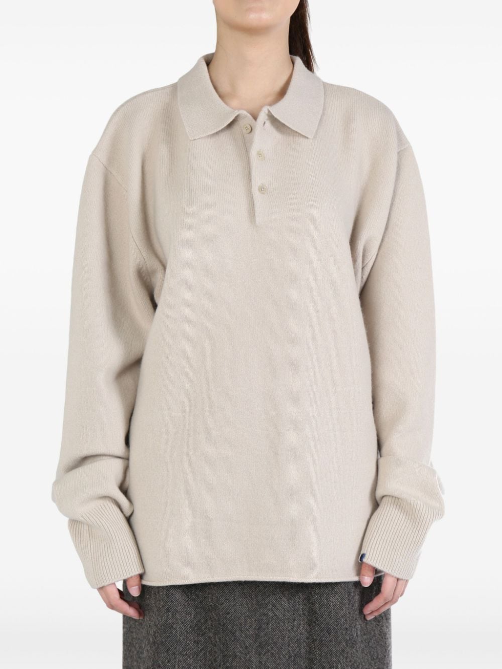 extreme cashmere Marylebone polo sweater - Neutrals von extreme cashmere