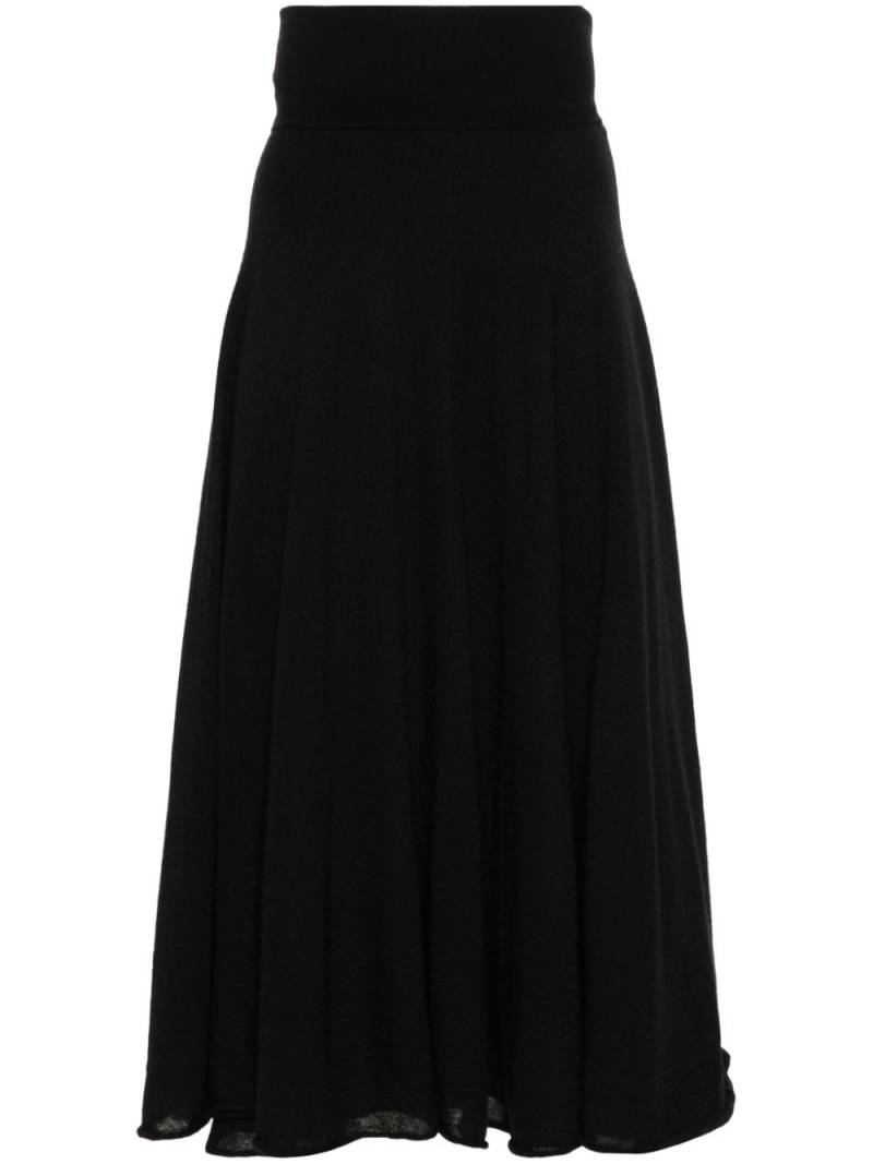 extreme cashmere N°366 Spin midi skirt - Black von extreme cashmere