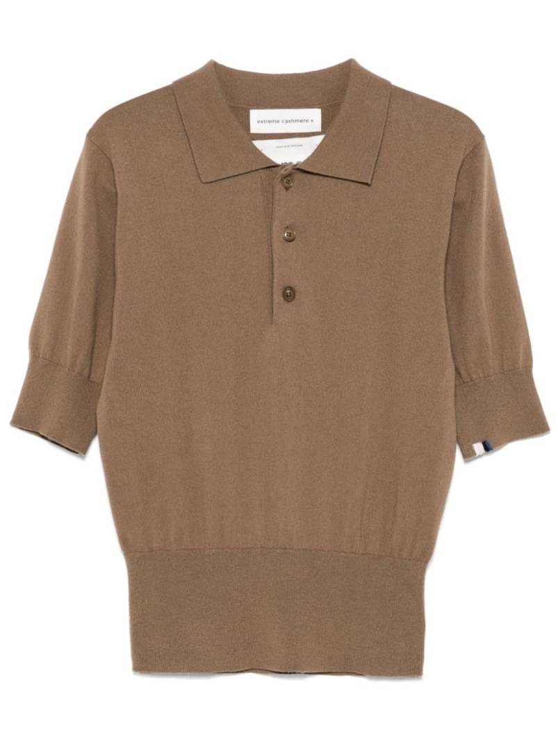 extreme cashmere Park polo top - Brown von extreme cashmere