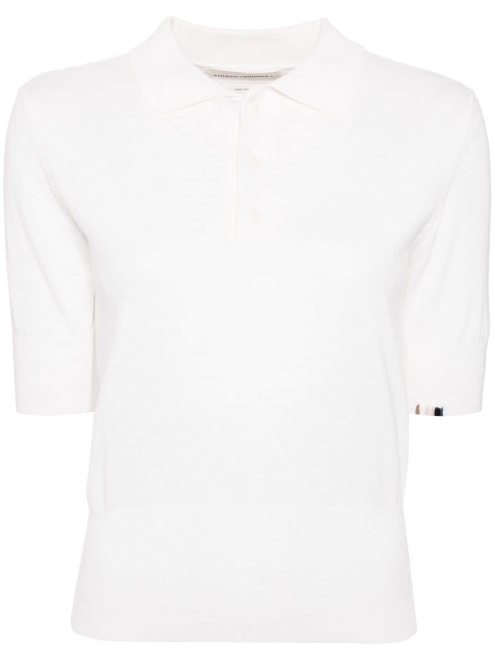 extreme cashmere Park polo top - White von extreme cashmere