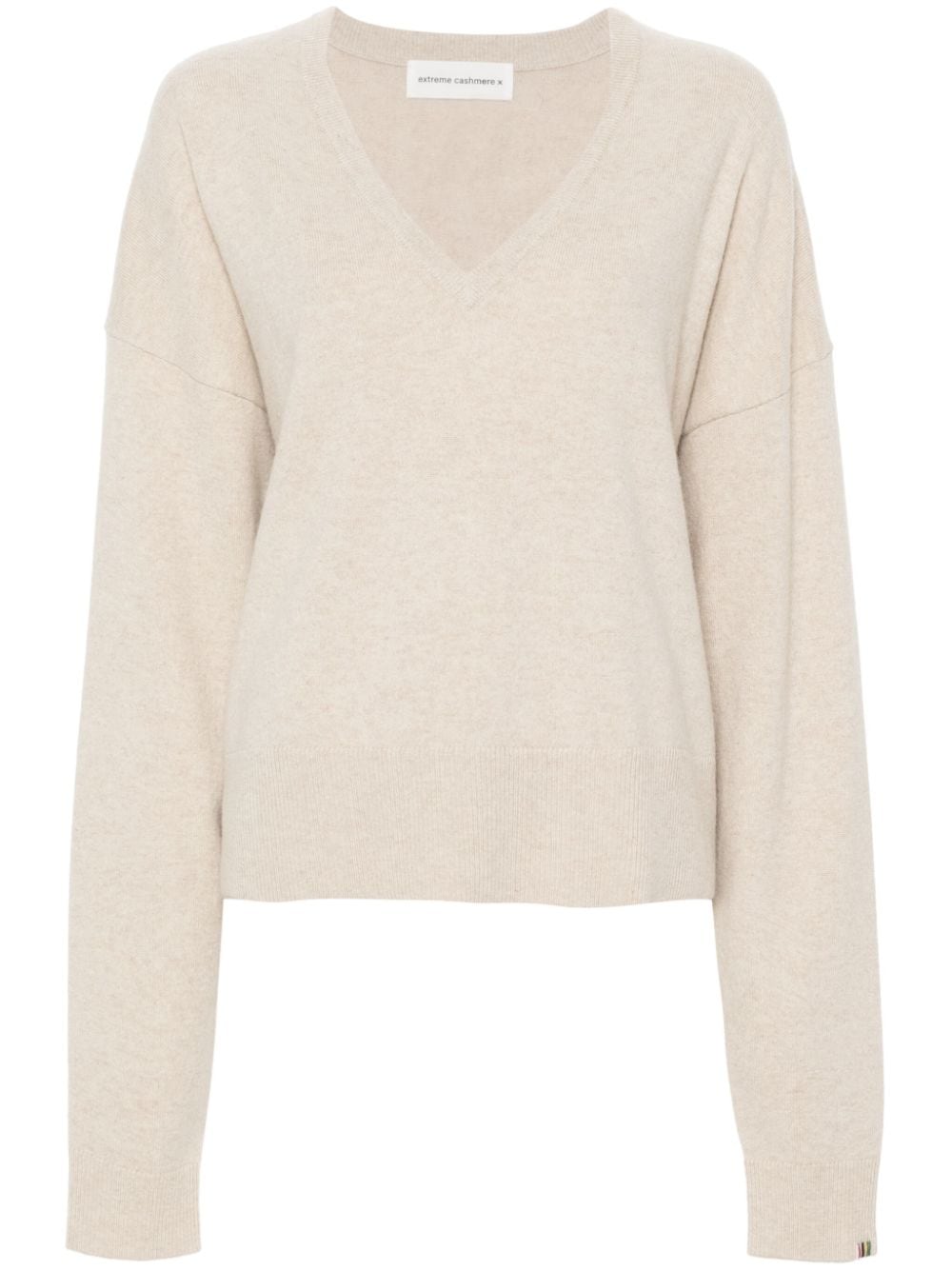 extreme cashmere V-neck jumper - Neutrals von extreme cashmere