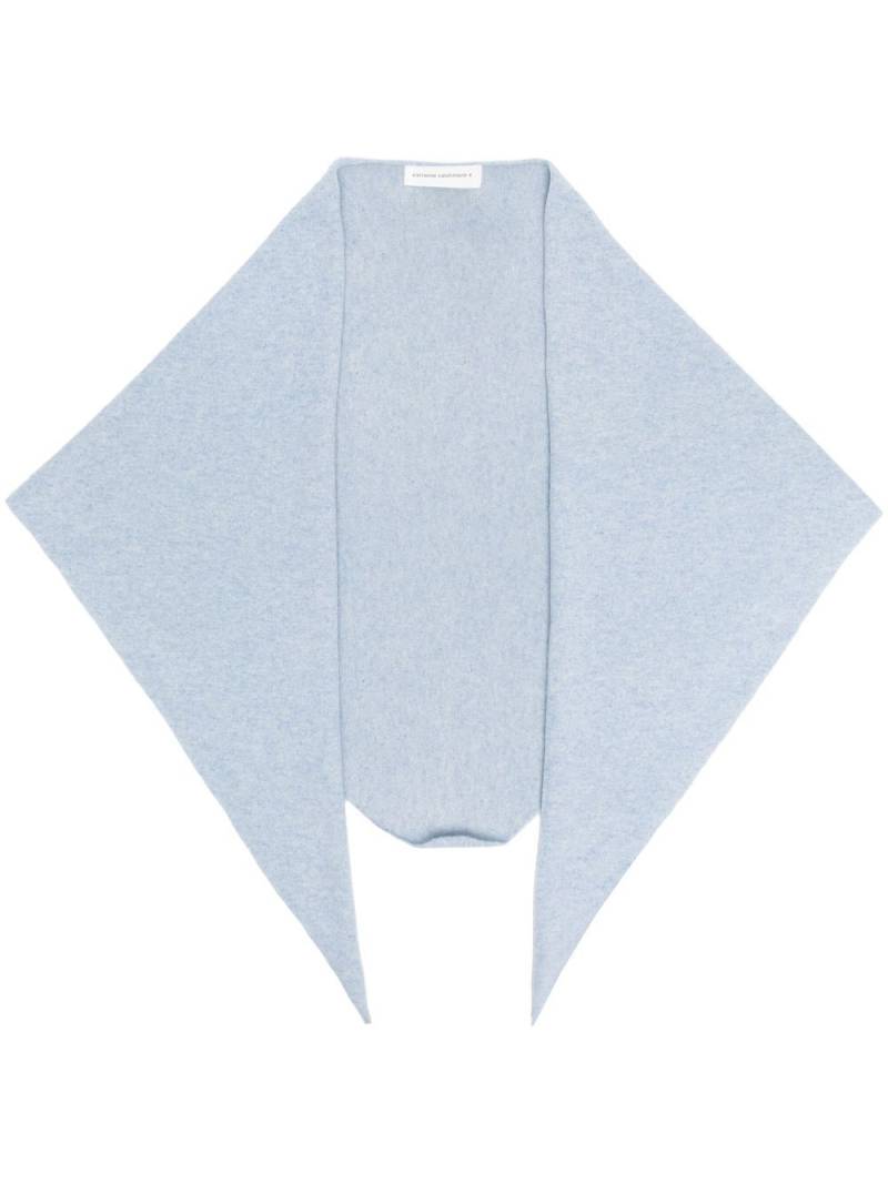 extreme cashmere cashmere fine-knit scarf - Blue von extreme cashmere