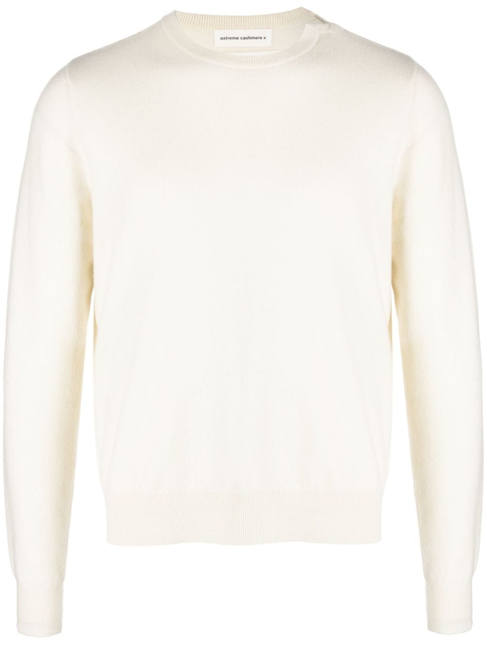 extreme cashmere crew-neck cashmere blend jumper - Neutrals von extreme cashmere