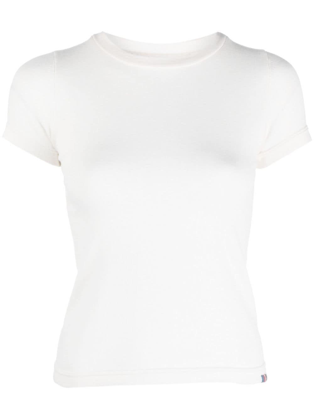 extreme cashmere crew-neck short-sleeve T-shirt - White von extreme cashmere