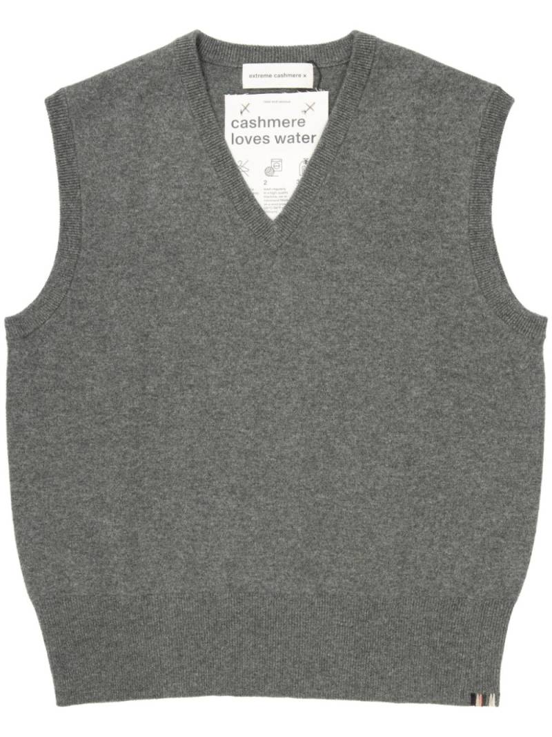 extreme cashmere fine-knit vest - Grey von extreme cashmere