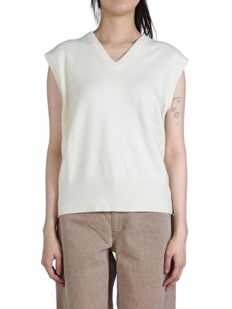 extreme cashmere knitted vest - Neutrals von extreme cashmere