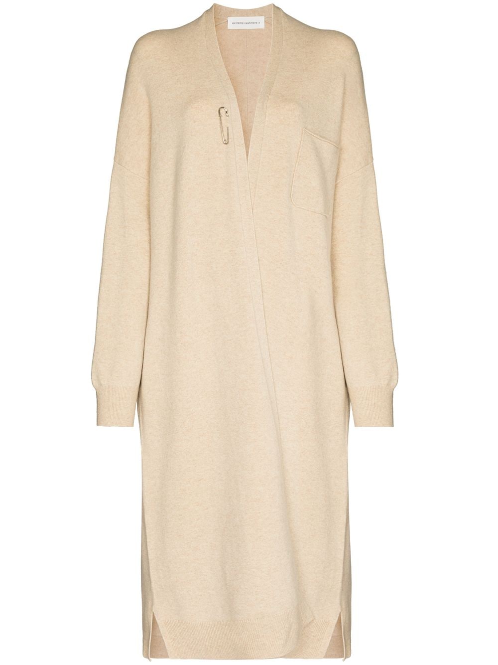 extreme cashmere longline cashmere cardigan - Neutrals von extreme cashmere