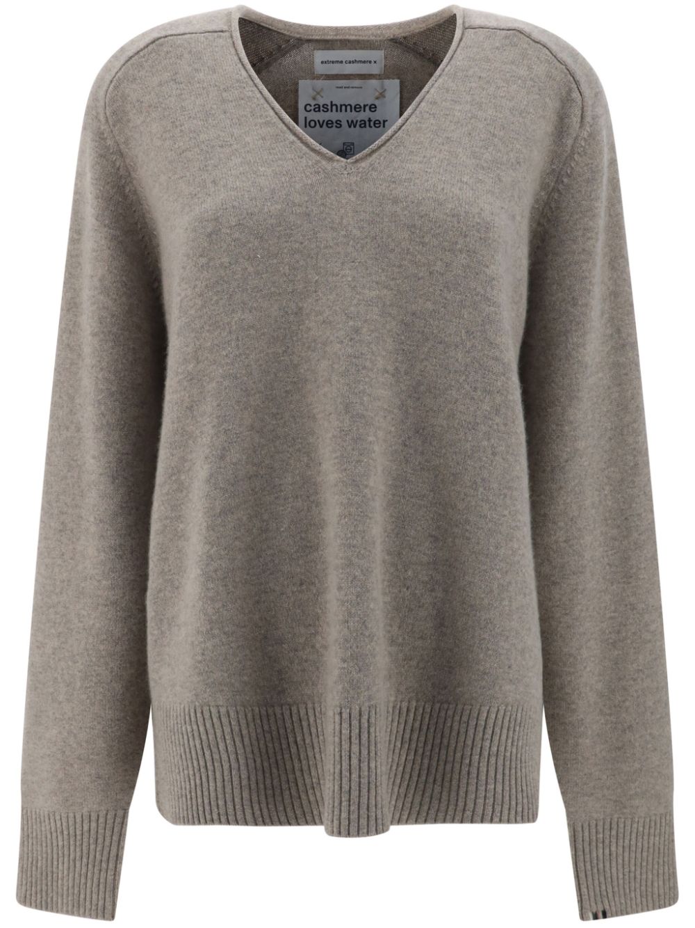 extreme cashmere mélange-effect sweater - Neutrals von extreme cashmere