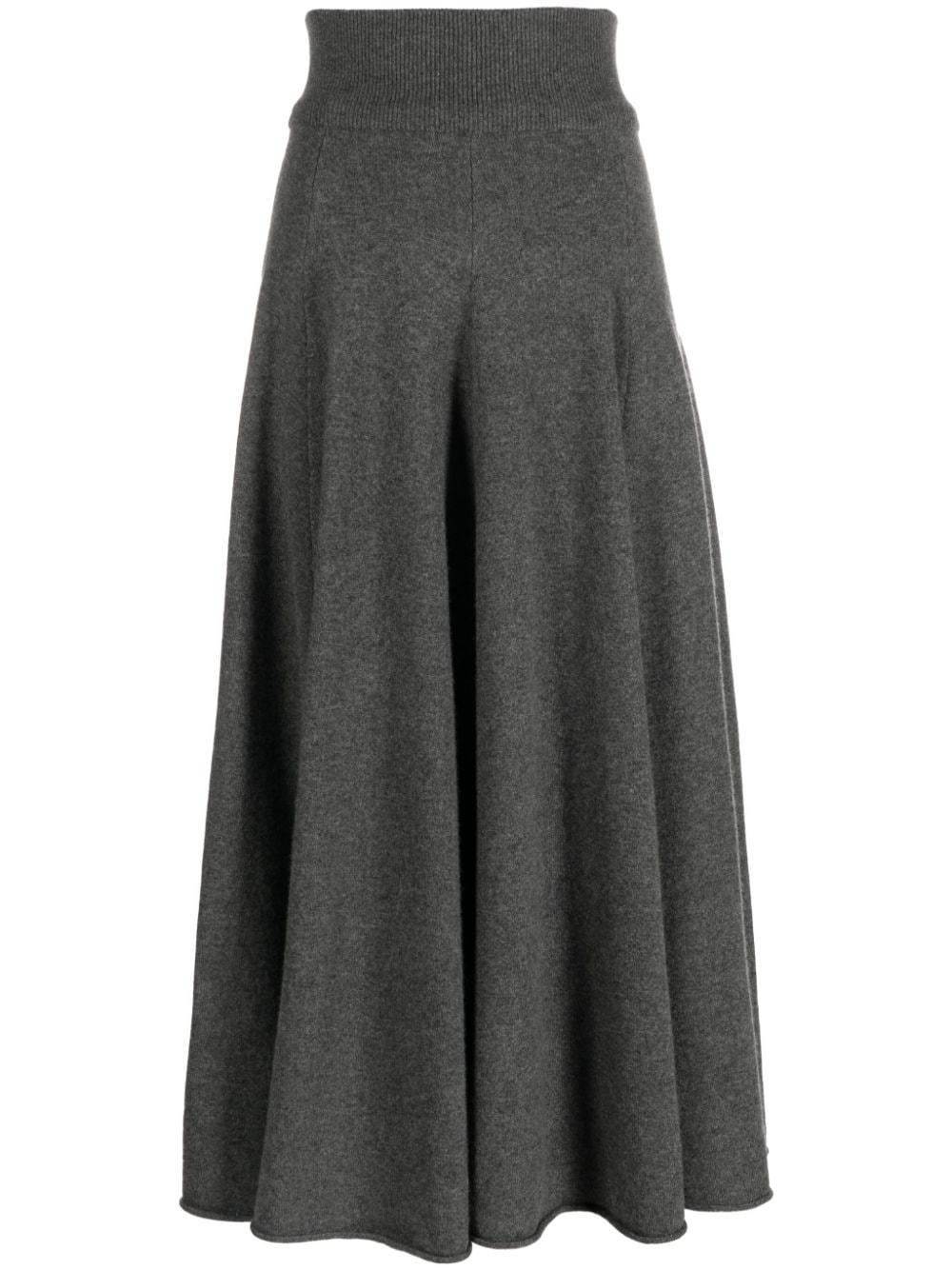 extreme cashmere n°313 cashmere-blend maxi skirt - Grey von extreme cashmere