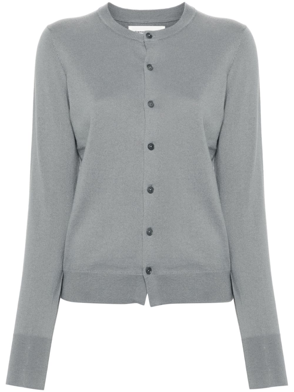 extreme cashmere n°332 little bit cardigan - Grey von extreme cashmere