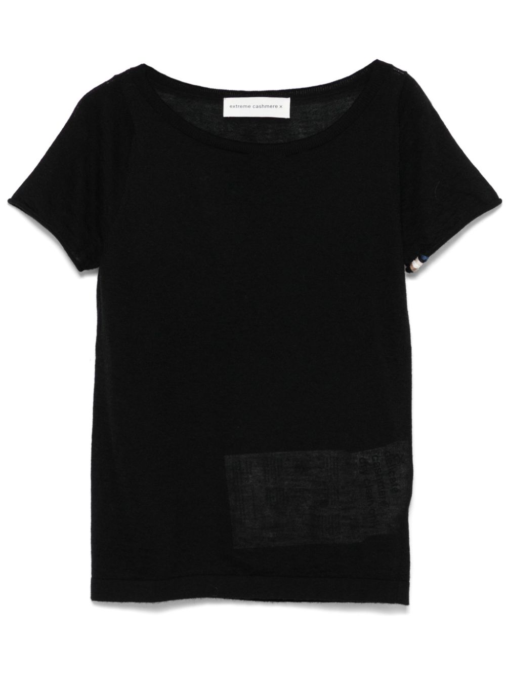 extreme cashmere n°360 Lola T-shirt - Black von extreme cashmere