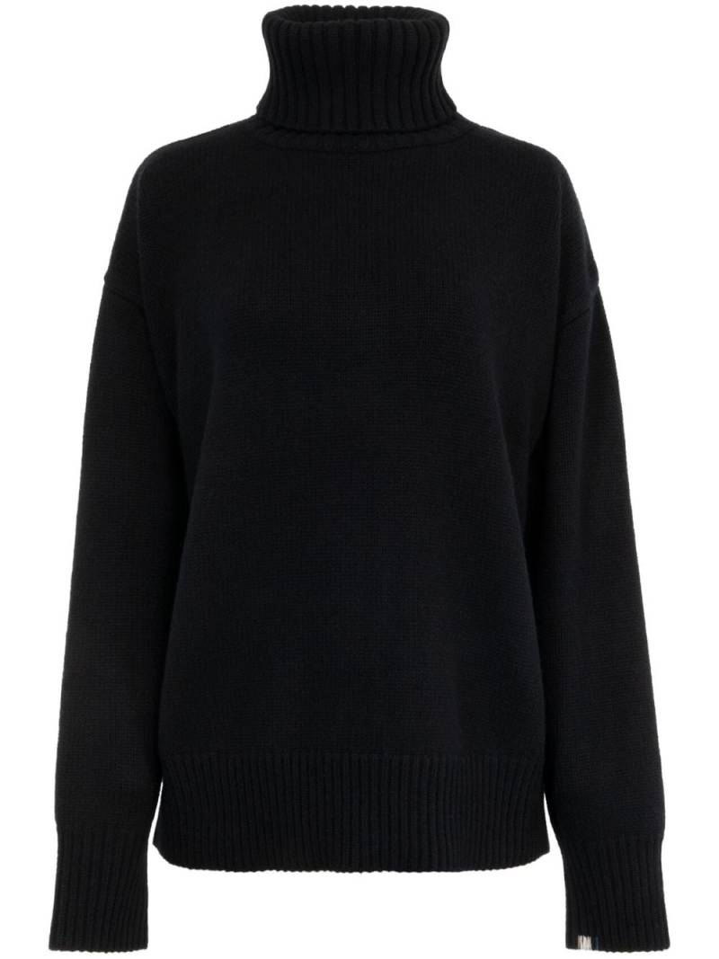 extreme cashmere no.20 oversize xtra turtleneck jumper - Black von extreme cashmere