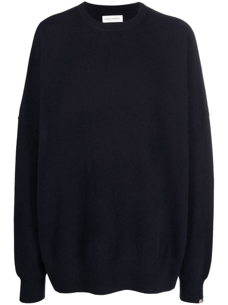 extreme cashmere oversized-cut round-neck jumper - Blue von extreme cashmere