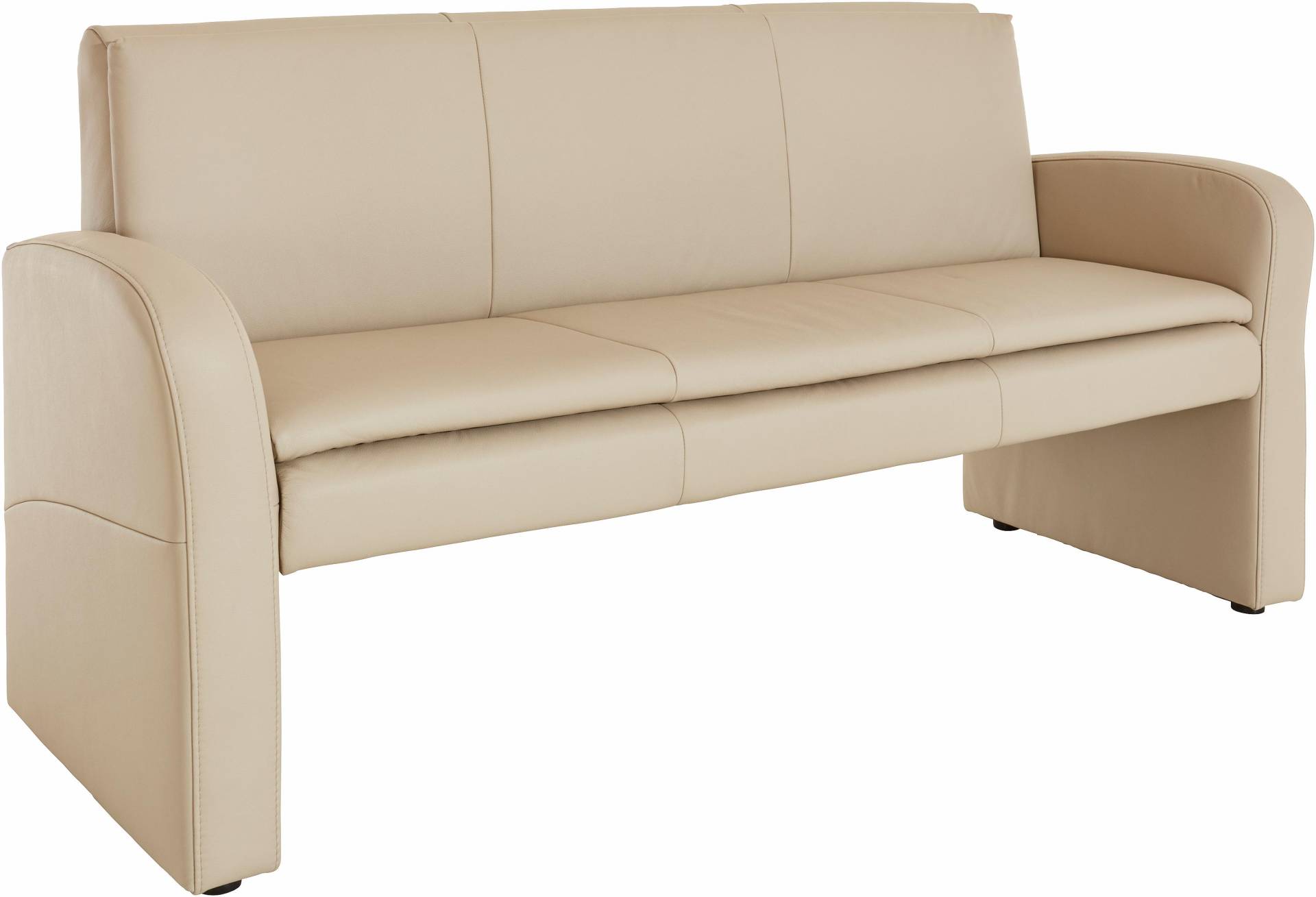 exxpo - sofa fashion Hockerbank »Cortado, 3-Sitzer mit hohem Sitzkomfort«, hohe Bodenfreiheit, schöne Detailverarbeitung, wahlweise Lederbezug von exxpo - sofa fashion