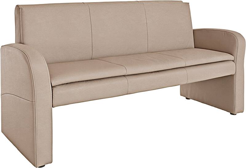 exxpo - sofa fashion Hockerbank »Cortado, 3-Sitzer mit hohem Sitzkomfort«, hohe Bodenfreiheit, schöne Detailverarbeitung, wahlweise Lederbezug von exxpo - sofa fashion