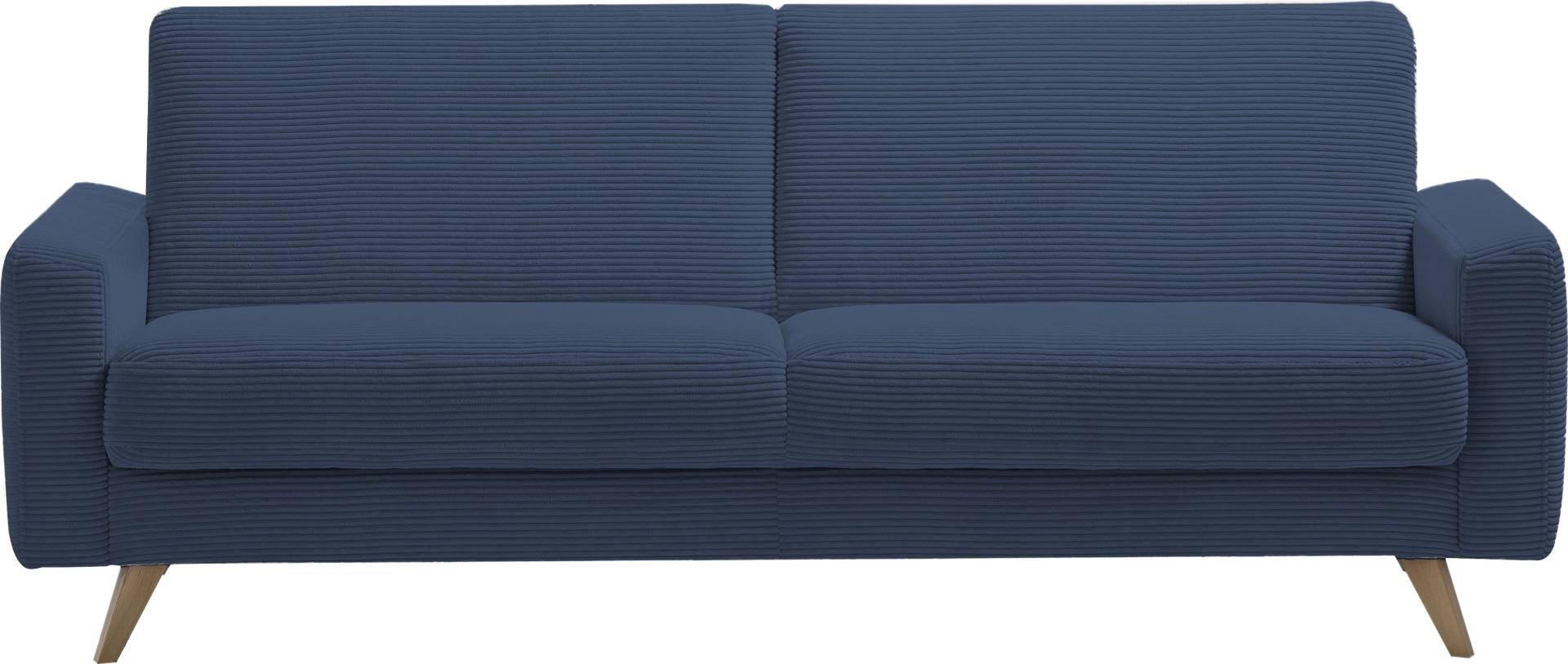 exxpo - sofa fashion 3-Sitzer »Samso, elegant und bequem, aktueller Cord Bezug, Kippcouch«, hochwertige Verarbeitung, Schlafsofa inkl. Bettfunktion und Bettkasten von exxpo - sofa fashion