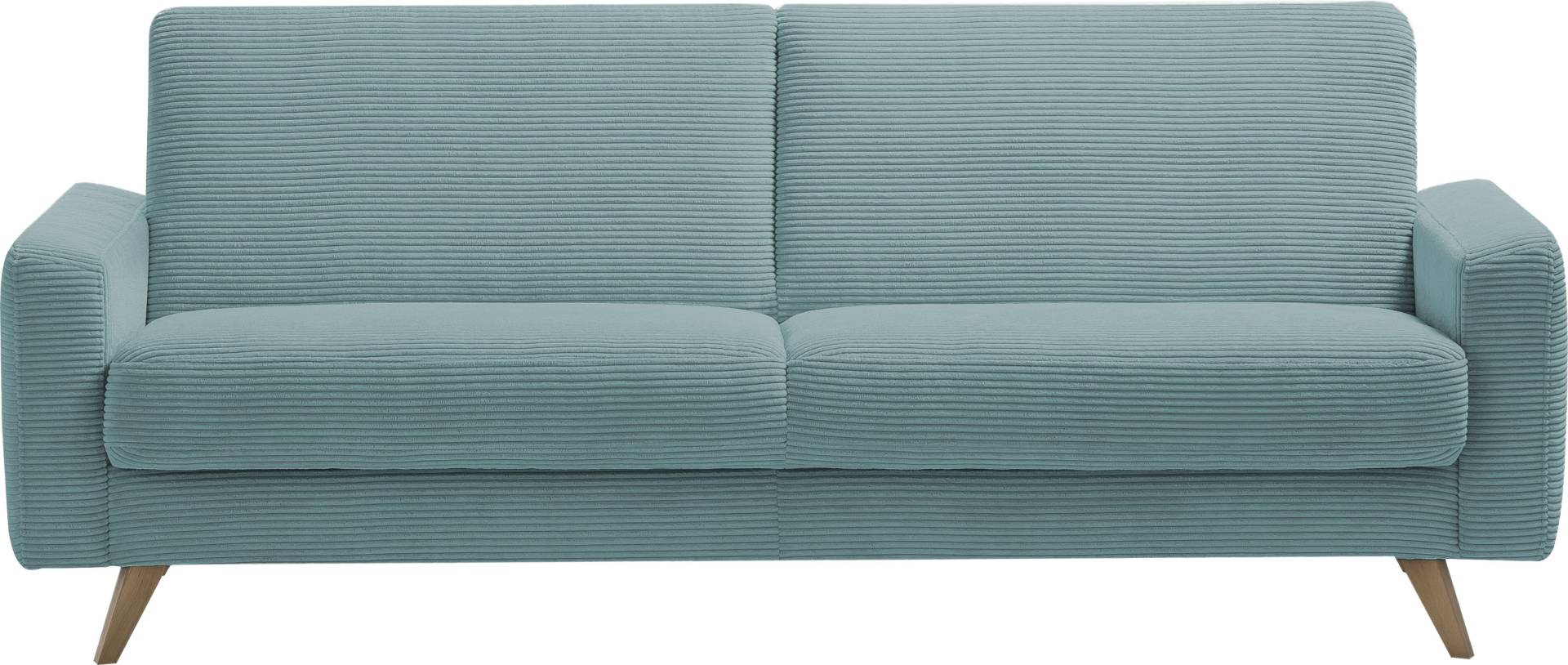 exxpo - sofa fashion 3-Sitzer »Samso, elegant und bequem, aktueller Cord Bezug, Kippcouch«, hochwertige Verarbeitung, Schlafsofa inkl. Bettfunktion und Bettkasten von exxpo - sofa fashion