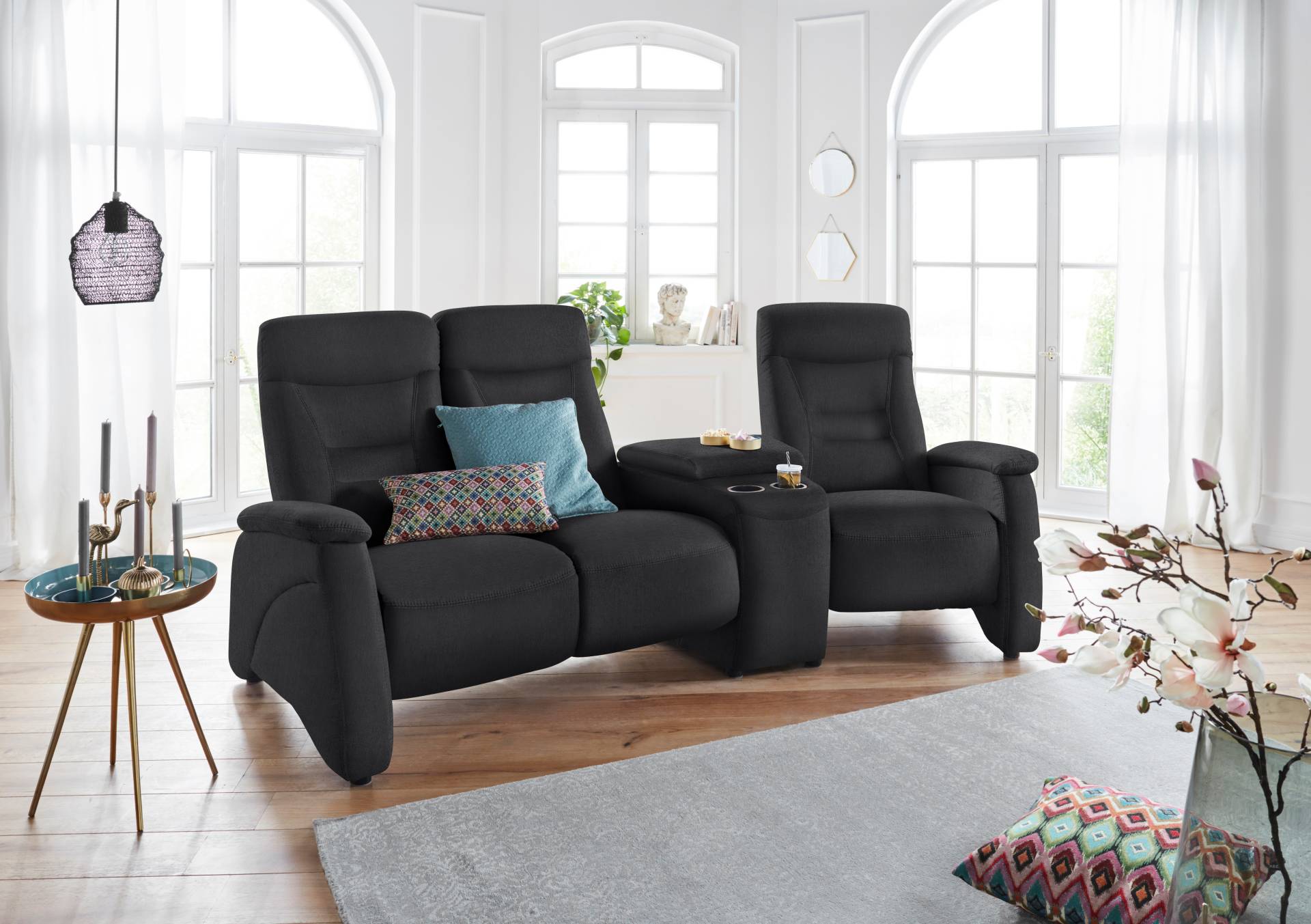 exxpo - sofa fashion 3-Sitzer »Ascoli, Kinosofa mit hohem Sitzkomfort, bequeme Armlehnen«, inkl. Relaxfunktion, Ablage und Staufach, hohe Rückenlehne exxpo - sofa fashion 3-Sitzer »Ascoli, Kinosofa mit hohem Sitzkomfort, bequeme Armlehnen«, inkl. Relaxfunktion, Ablage und Staufach, hohe Rückenlehne von exxpo - sofa fashion