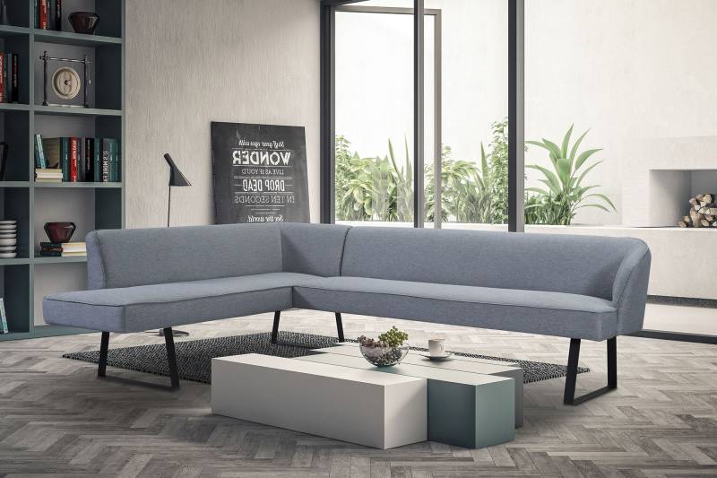 exxpo - sofa fashion Eckbank »Americano«, mit Keder und Metallfüssen, Bezug in verschiedenen Qualitäten von exxpo - sofa fashion