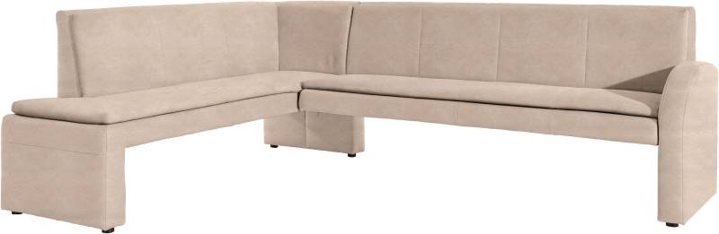 exxpo - sofa fashion Eckbank »Cortado, elegant und modern mit hohem Sitzkomfort«, hohe Bodenfreiheit, schöne Detailverarbeitung, wahlweise Lederbezug von exxpo - sofa fashion