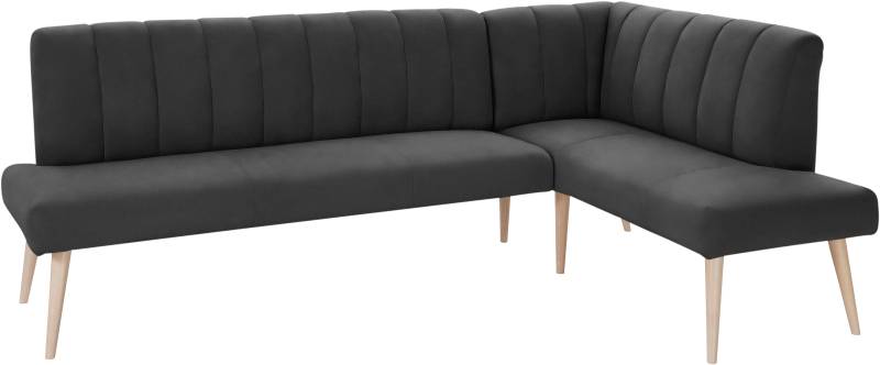 exxpo - sofa fashion Eckbank »Costa, moderne Rückensteppung, bequem und elegant, hoher Holzfuss«, hochwertig verarbeitet, Frei im Raum stellbar von exxpo - sofa fashion