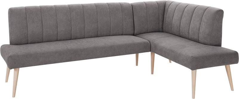 exxpo - sofa fashion Eckbank »Costa, moderne Rückensteppung, bequem und elegant, hoher Holzfuss«, hochwertig verarbeitet, Frei im Raum stellbar von exxpo - sofa fashion