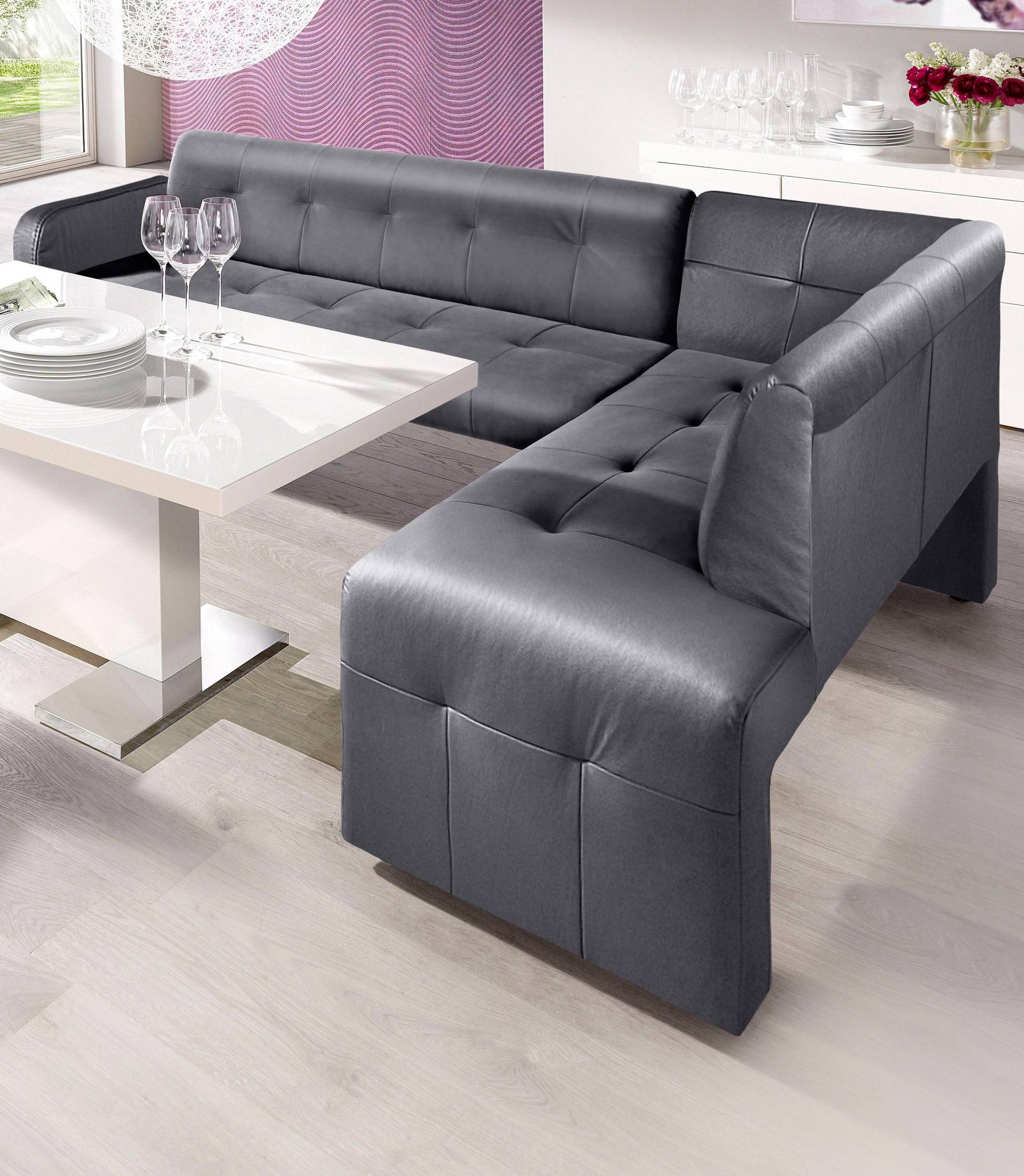 exxpo - sofa fashion Eckbank »Barista, bequem und elegant, hohe Bodenfreiheit«, moderne Sitz- und Rückenverarbeitung, frei im Raum stellbar von exxpo - sofa fashion