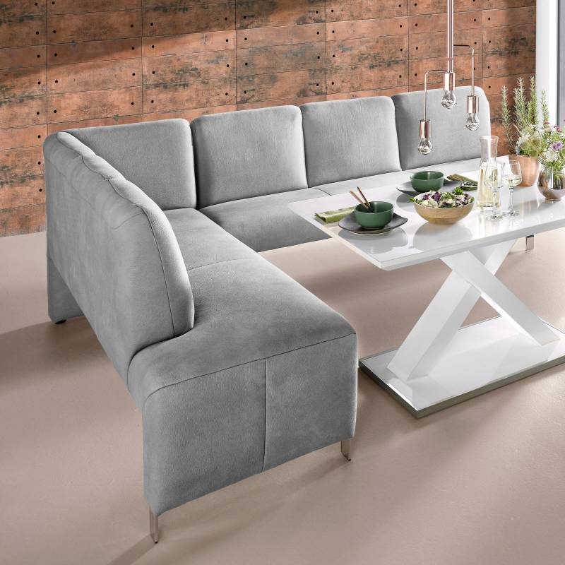 exxpo - sofa fashion Eckbank »Intenso, modern, wahlweise in Leder oder Textil, 264/197 cm (B/T)«, hohe Bodenfreiheit, frei im Raum stellbar, hoher Sitzkomfort von exxpo - sofa fashion