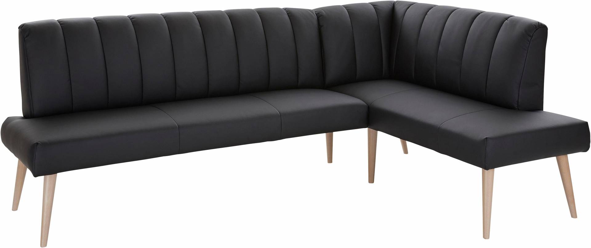 exxpo - sofa fashion Eckbank »Costa, moderne Rückensteppung, bequem und elegant, hoher Holzfuss«, hochwertig verarbeitet, Frei im Raum stellbar von exxpo - sofa fashion