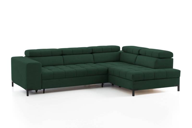 exxpo - sofa fashion Ecksofa »Bocco, hochwertige Verarbeitung, toller Sitzkomfort, bequem, L-Form«, wahlweise mit Bettfunktion u. Bettkasten, inkl. Kopfteilverstellung von exxpo - sofa fashion