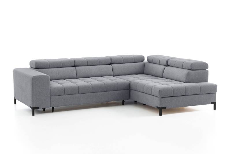 exxpo - sofa fashion Ecksofa »Bocco, hochwertige Verarbeitung, toller Sitzkomfort, bequem, L-Form«, wahlweise mit Bettfunktion u. Bettkasten, inkl. Kopfteilverstellung von exxpo - sofa fashion