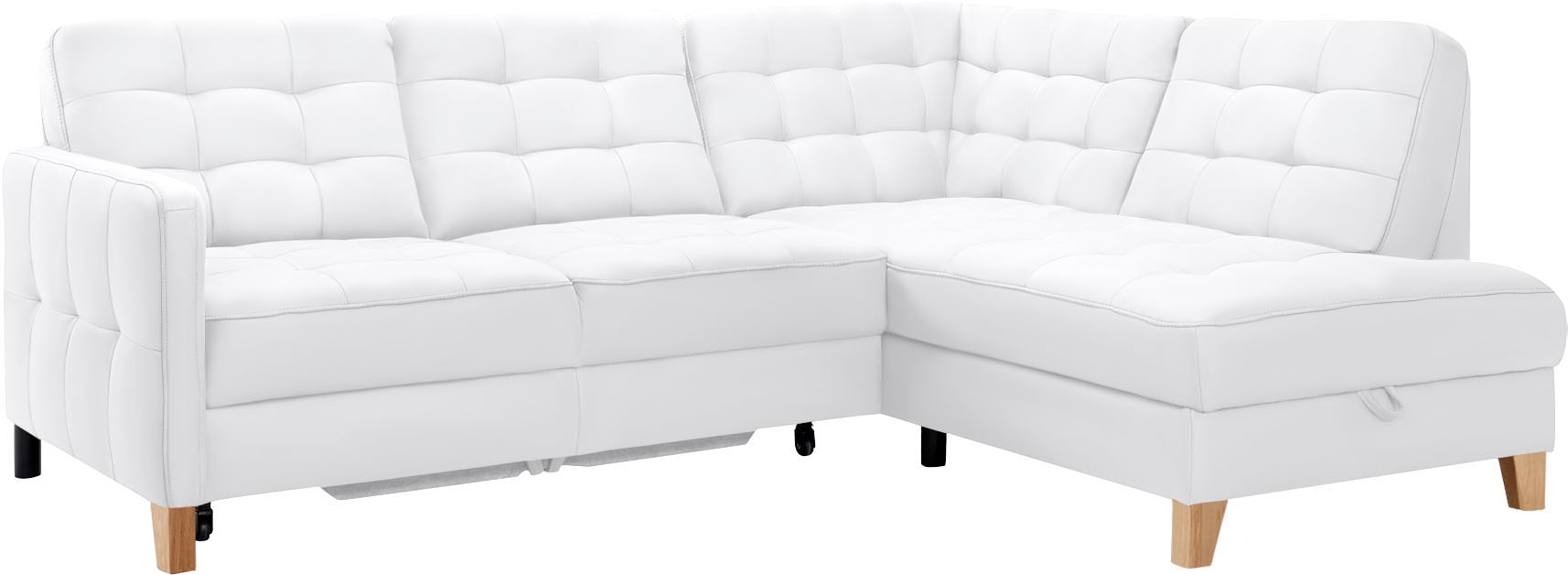 exxpo - sofa fashion Ecksofa »Elio, kompakt und komfortabel, bequem, zeitloses Design, L-Form«, wahlweise mit Bettfunktion und Bettkasten von exxpo - sofa fashion