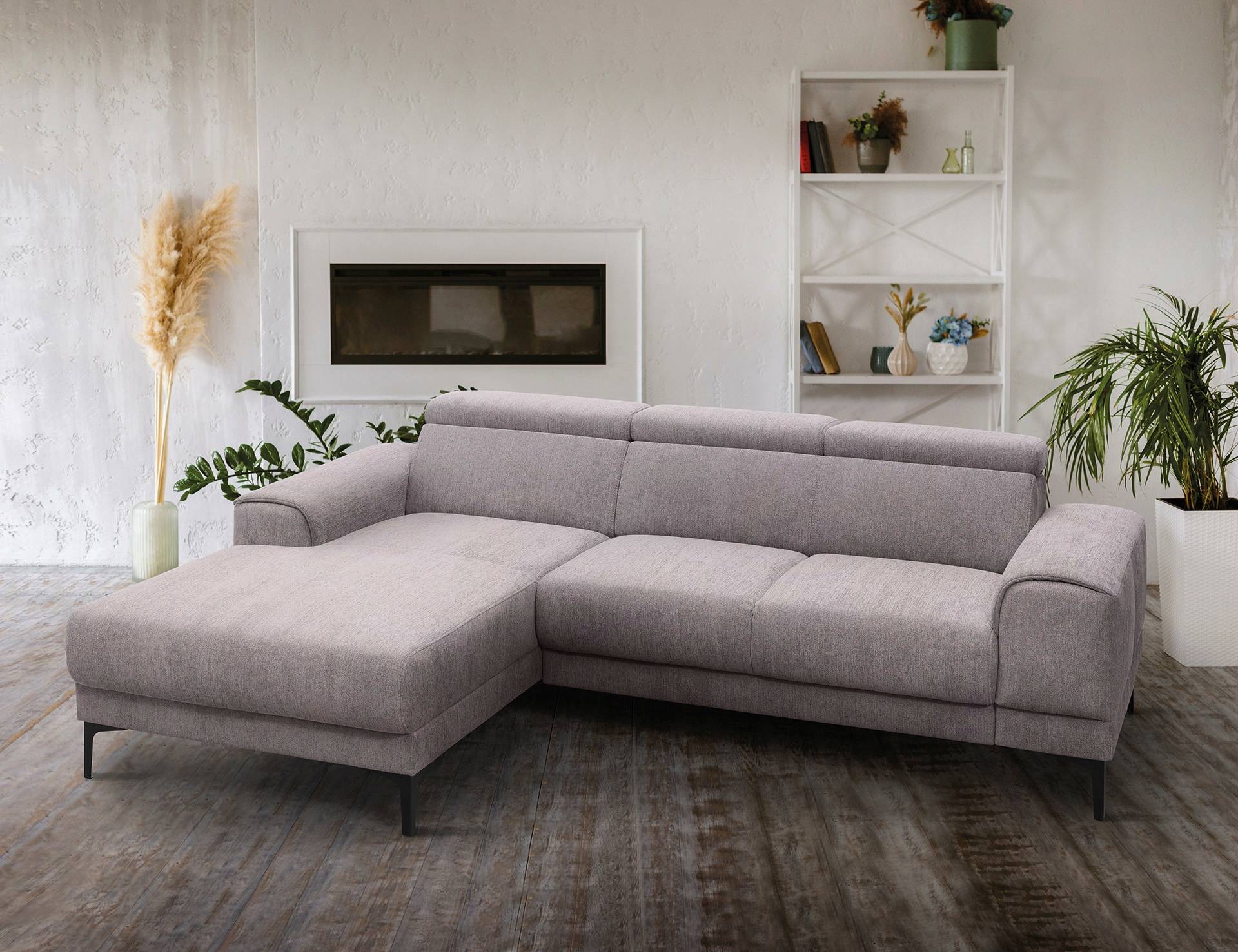 exxpo - sofa fashion Ecksofa »Ophelia, elegant, modern und bequem, L-Form«, inkl. verstellbare Kopfteile, wahlweise elektr. Sitztiefenverstellung von exxpo - sofa fashion