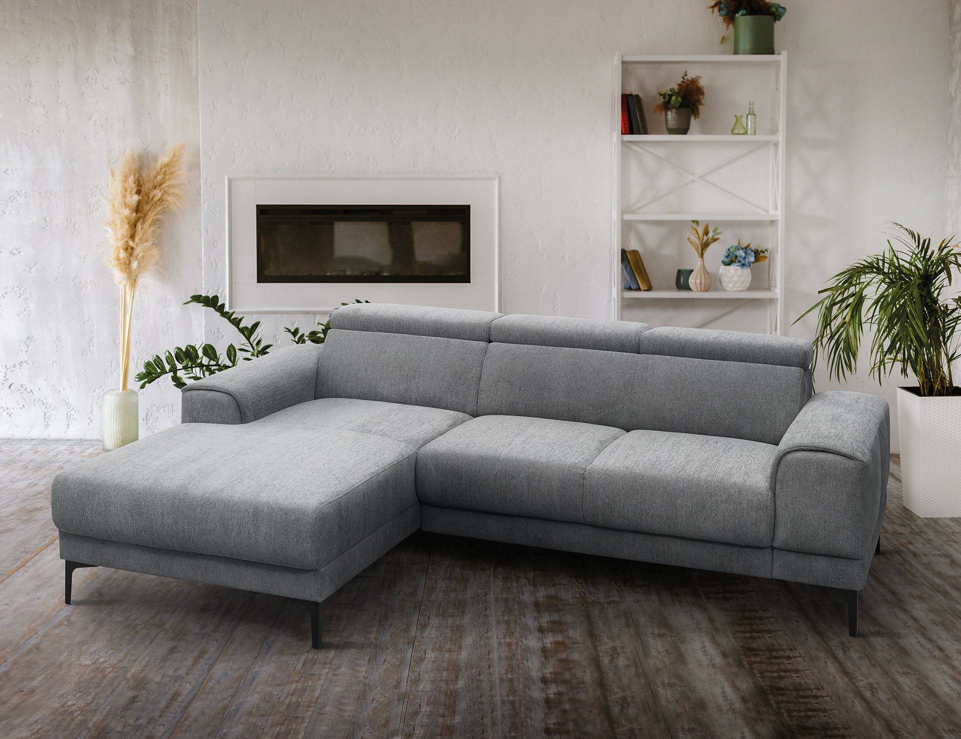 exxpo - sofa fashion Ecksofa »Ophelia, elegant, modern und bequem, L-Form«, inkl. verstellbare Kopfteile, wahlweise elektr. Sitztiefenverstellung von exxpo - sofa fashion