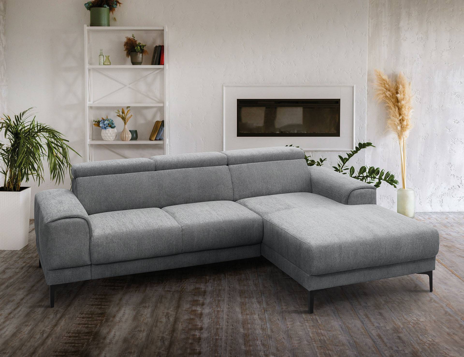 exxpo - sofa fashion Ecksofa »Ophelia, elegant, modern und bequem, L-Form«, inkl. verstellbare Kopfteile, wahlweise elektr. Sitztiefenverstellung von exxpo - sofa fashion