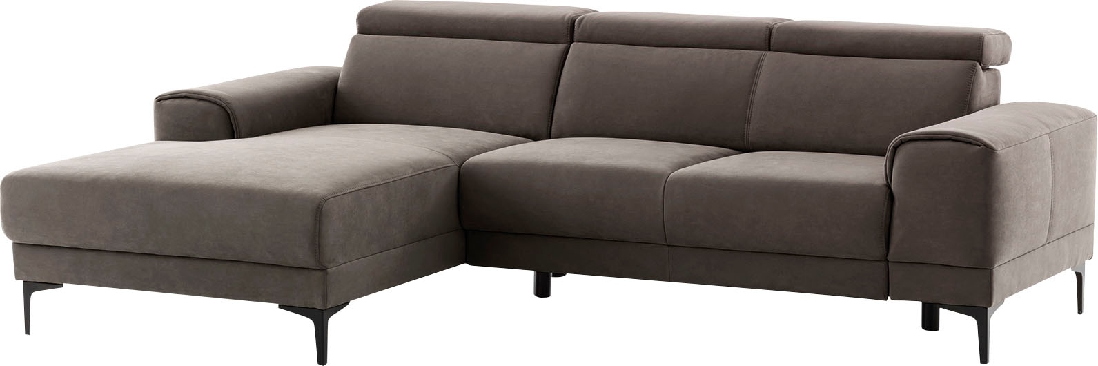 exxpo - sofa fashion Ecksofa »Ophelia, L-Form«, mit 3 Kopfstützen, wahlweise Sitztiefenverstellung von exxpo - sofa fashion