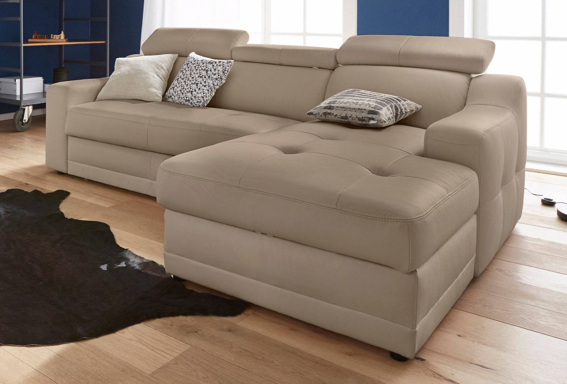exxpo - sofa fashion Ecksofa »Lotos, bequem und funktionell, L-Form«, mit Kopf- bzw. Rückenverstellung, wahlweise mit Bettfunktion exxpo - sofa fashion Ecksofa »Lotos, bequem und funktionell, L-Form«, mit Kopf- bzw. Rückenverstellung, wahlweise mit Bettfunktion von exxpo - sofa fashion