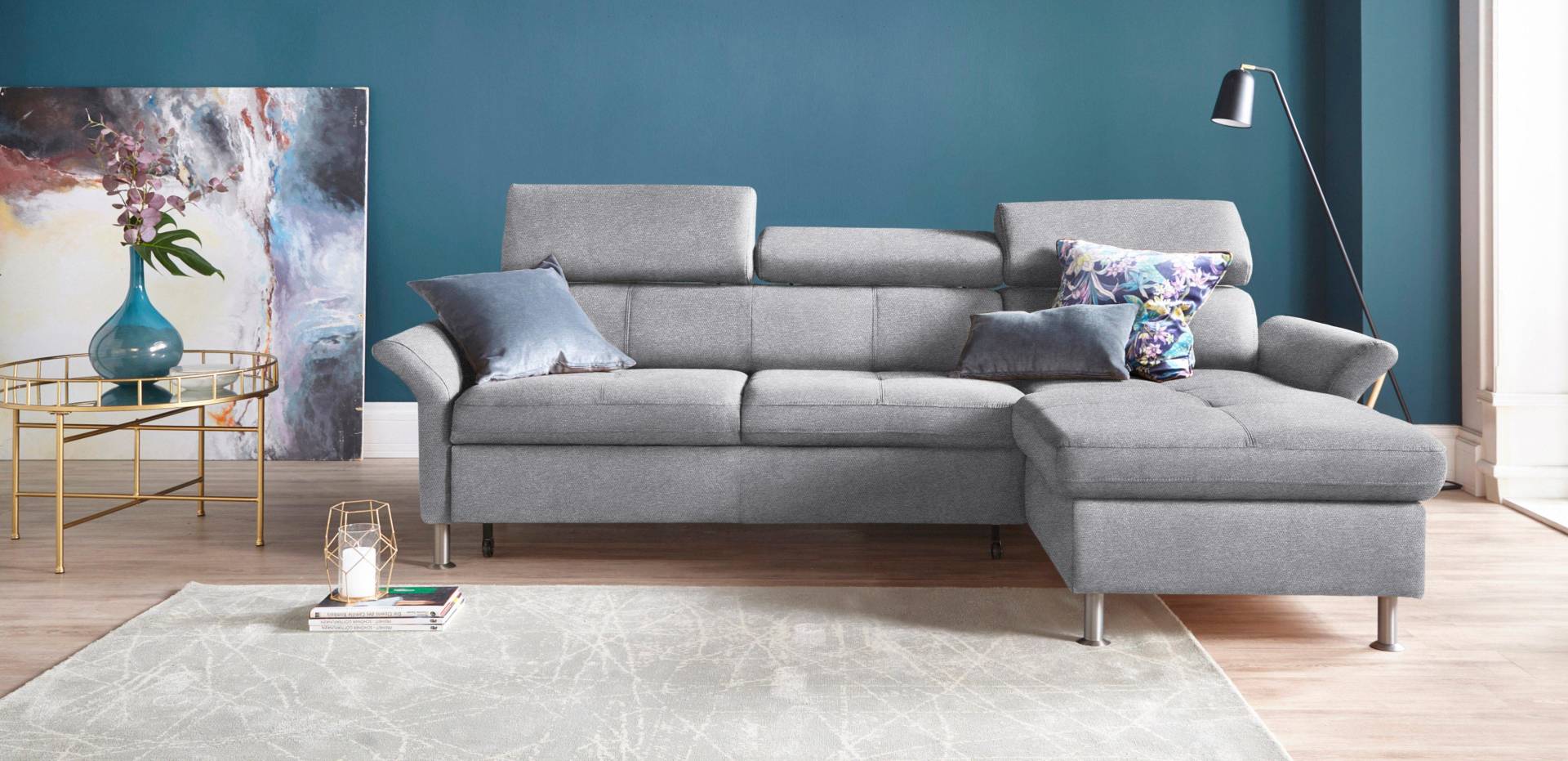 exxpo - sofa fashion Ecksofa »Maretto, bequem und komfortabel, L-Form«, inkl. Kopf- bzw. Rückenverstellung, wahlweise mit Bettfunktion von exxpo - sofa fashion