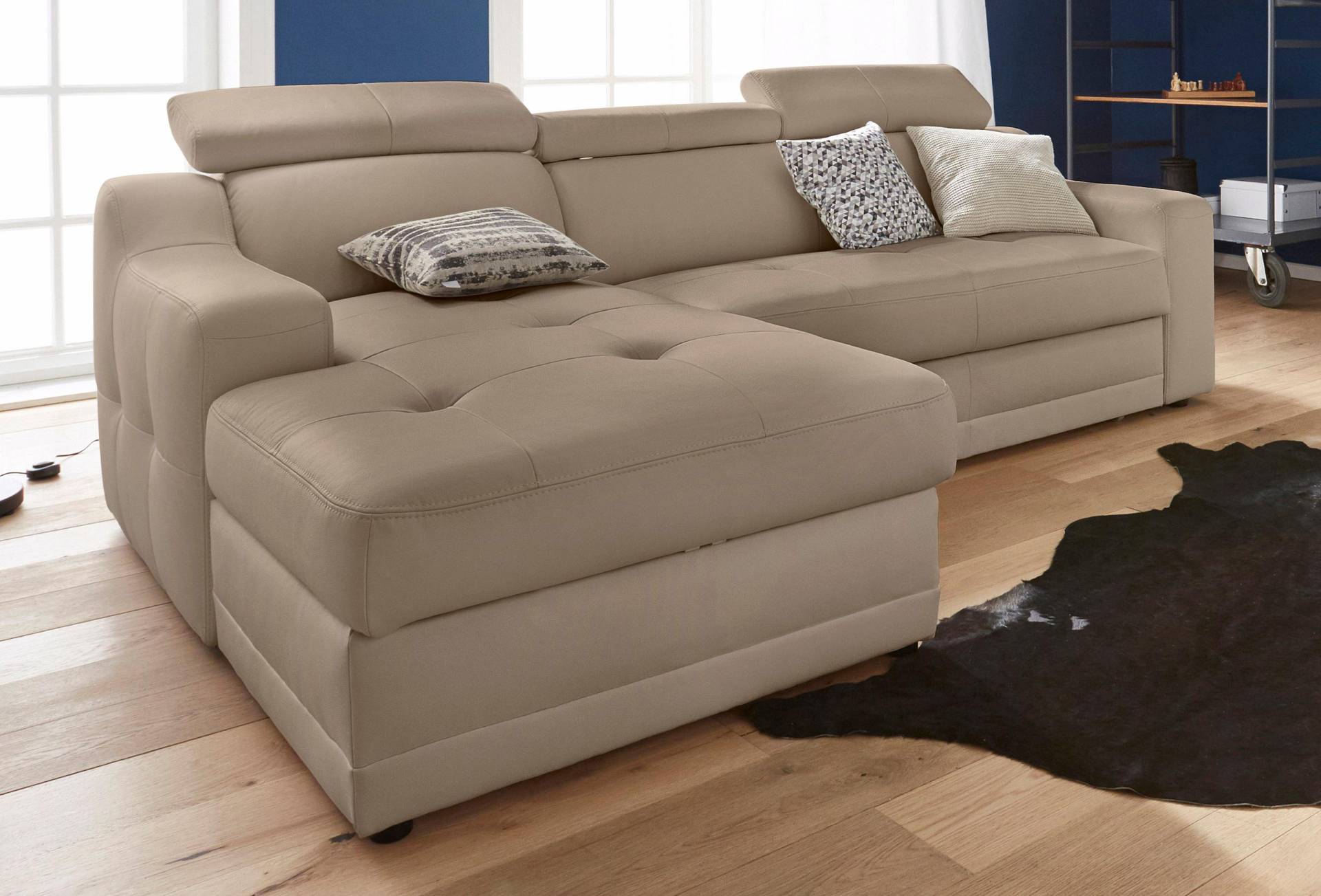 exxpo - sofa fashion Ecksofa »Lotos, bequem und funktionell, L-Form«, mit Kopf- bzw. Rückenverstellung, wahlweise mit Bettfunktion exxpo - sofa fashion Ecksofa »Lotos, bequem und funktionell, L-Form«, mit Kopf- bzw. Rückenverstellung, wahlweise mit Bettfunktion von exxpo - sofa fashion