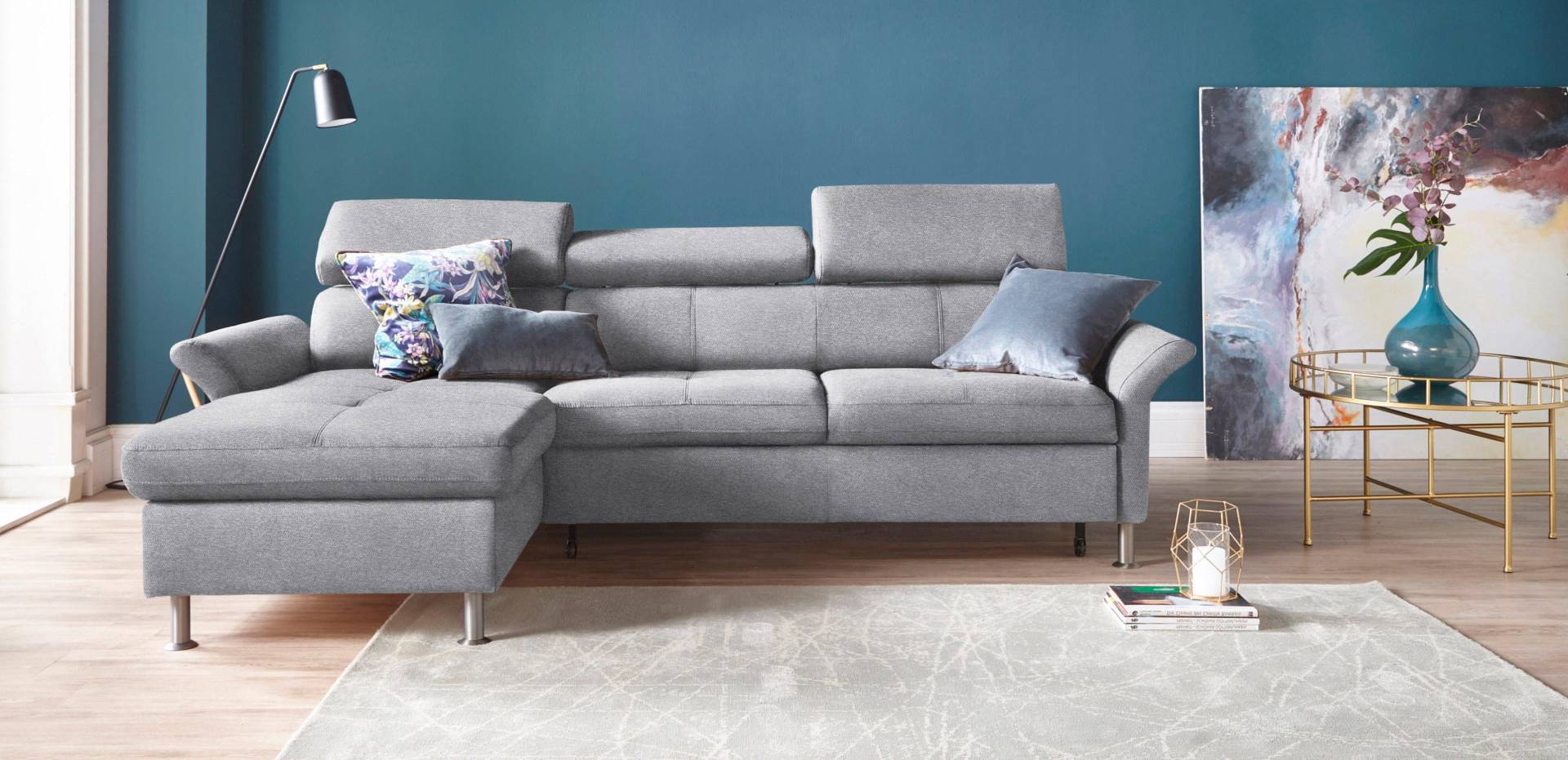 exxpo - sofa fashion Ecksofa »Maretto, bequem und komfortabel, L-Form«, inkl. Kopf- bzw. Rückenverstellung, wahlweise mit Bettfunktion von exxpo - sofa fashion