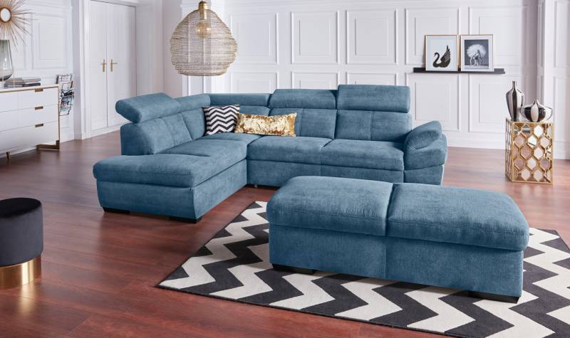 exxpo - sofa fashion Ecksofa »Salerno, klassisch modernes Funktionssofa, hoher Sitzkomfort, L-Form«, inkl. Kopf- und Armteilverstellung, wahlweise mit Bettfunktion exxpo - sofa fashion Ecksofa »Salerno, klassisch modernes Funktionssofa, hoher Sitzkomfort, L-Form«, inkl. Kopf- und Armteilverstellung, wahlweise mit Bettfunktion von exxpo - sofa fashion