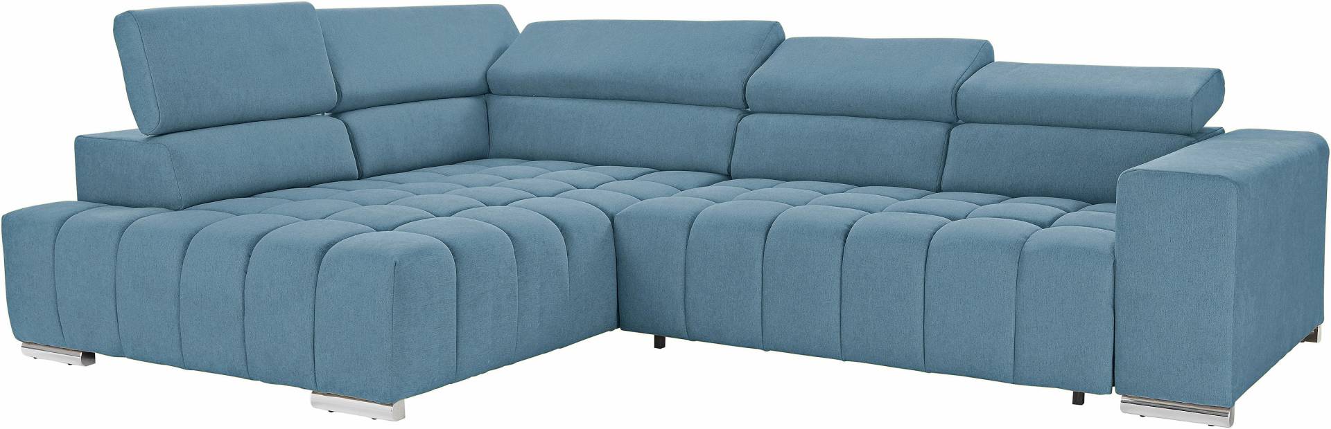 exxpo - sofa fashion Ecksofa »Elias, aktuelle Kreuzsteppung im Sitz, bequem, L-Form«, mit Kopf- bzw. Rückenverstellung, wahlweise mit Bettfunktion von exxpo - sofa fashion